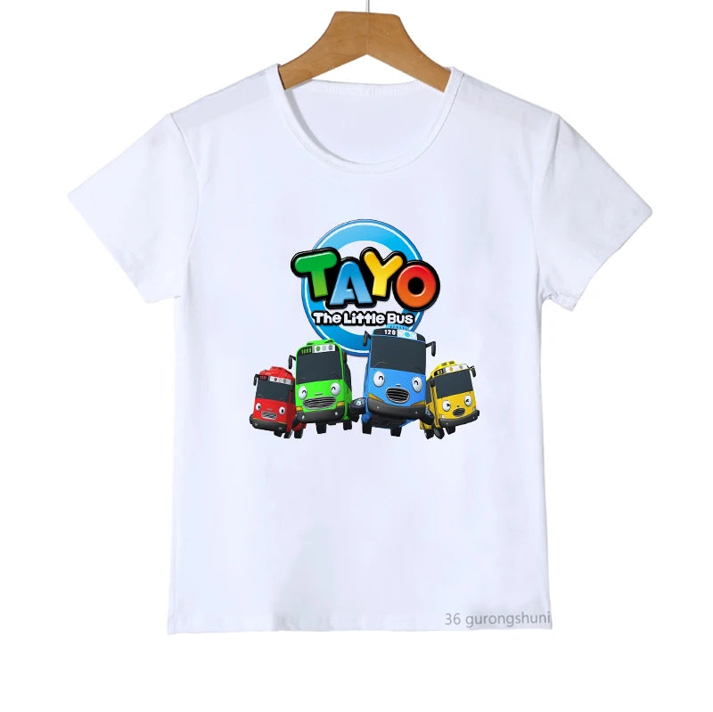 Jungen-T-Shirt 2025: Tayo Bus & Freunde - Lizenzierte Cartoon-Collection