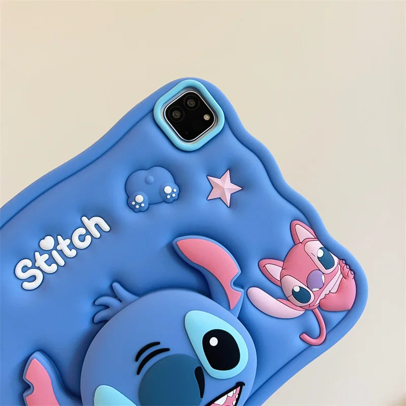 Stich 3D Cartoon Silikon - iPad 10,2/10,9 Zoll, stoßfest