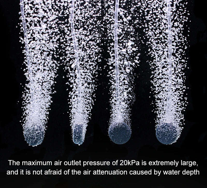 Pompă de aer silențioasă pentru acvariu TUNFAN SB988 - 12W, 220V, Ø0.5cm