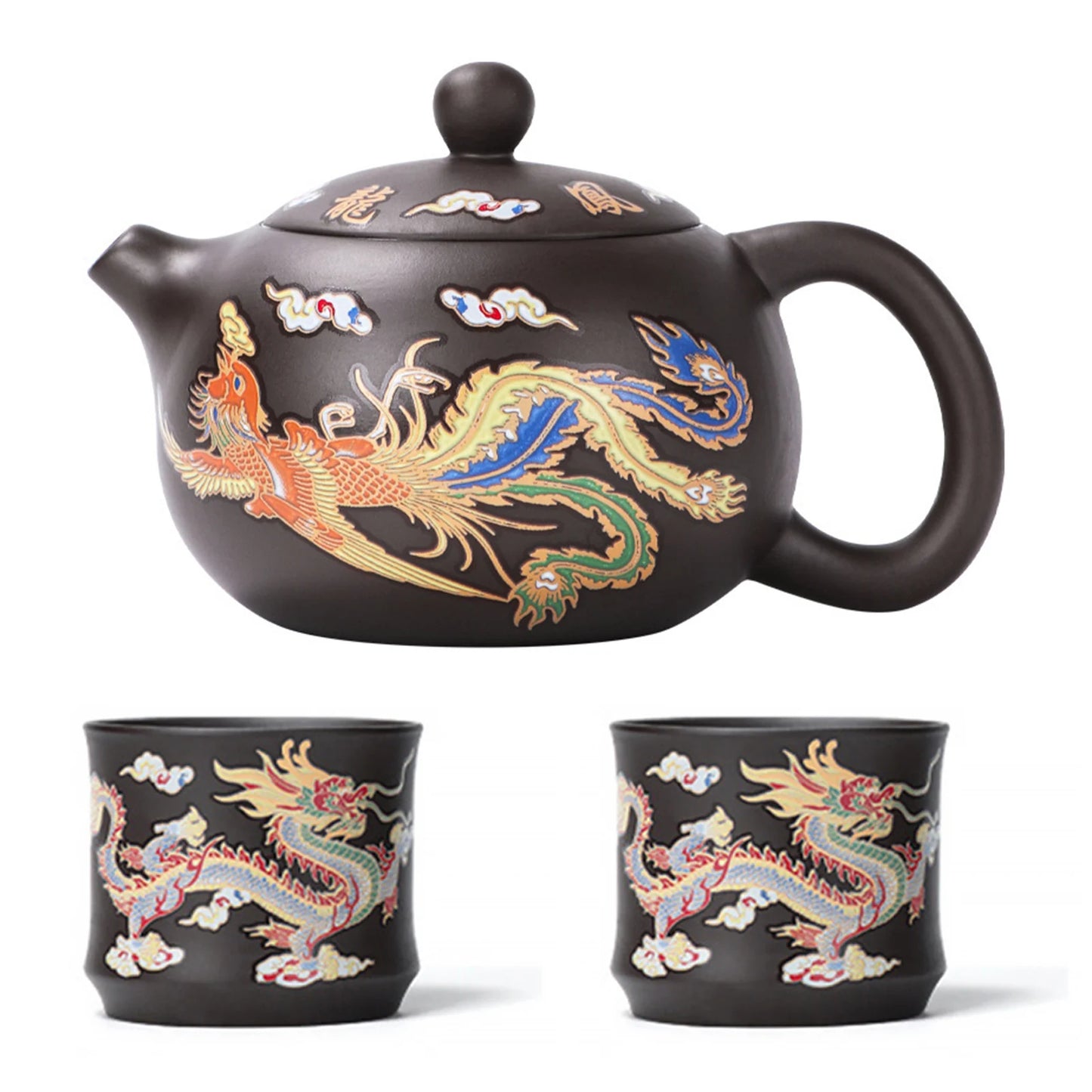 Handmade Farbwechsel Teekanne - 250ml Kungfu Glas Klein