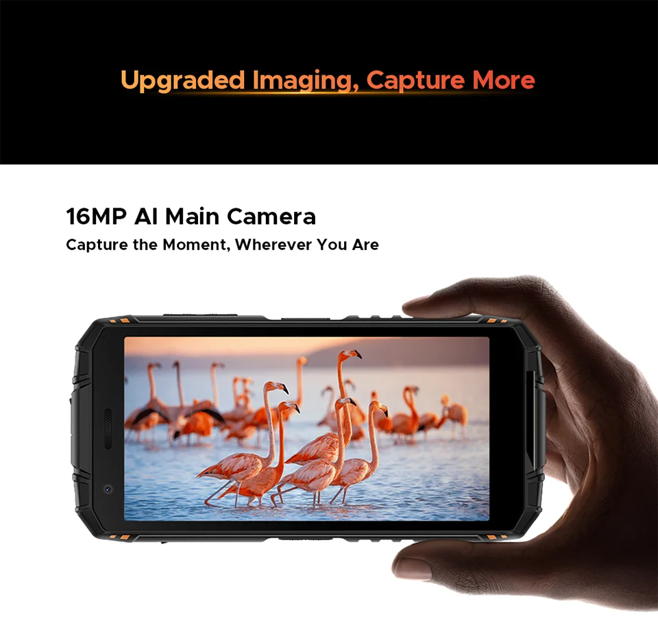 DOOGEE Fire 3 Ultra Robustes Telefon - Kapazität 8350mAh 18W 5,5 Zoll