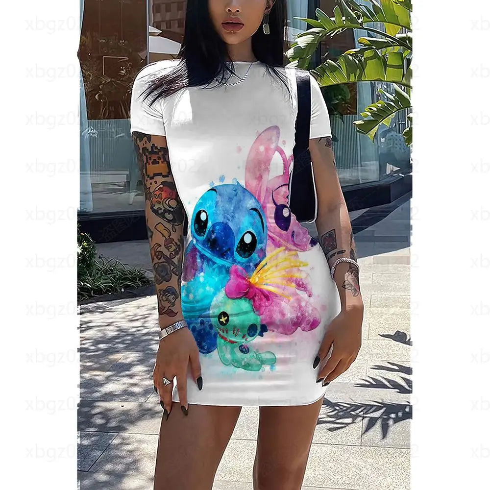 Women's Dress Elegant Dresses for Women 2024 Party Fashion High Quality Print Slim Fit Stitch Chic and Elegant Evening Dress Top