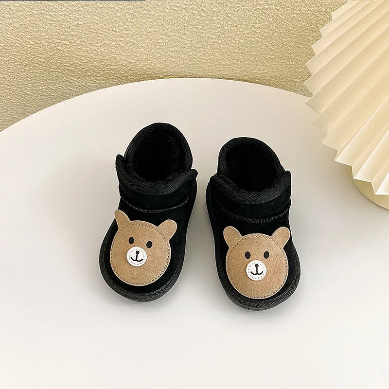 Kinder-Schneestiefel für Mädchen und Jungen, 2025, Winter, neue Mode, koreanischer Stil, weicher Boden, rutschfest, vielseitige Außenstiefeletten