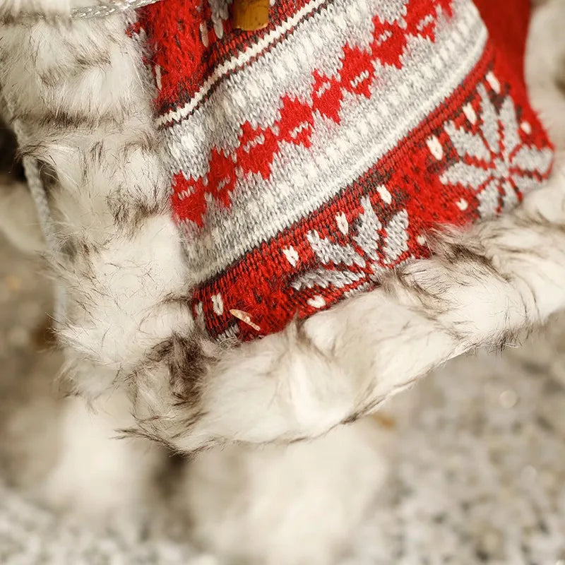 60cm Large Santa Claus Merry Christmas Decorations for Home Happy New Year 2023 Fabric Knitting Clothes Doll Window Decor