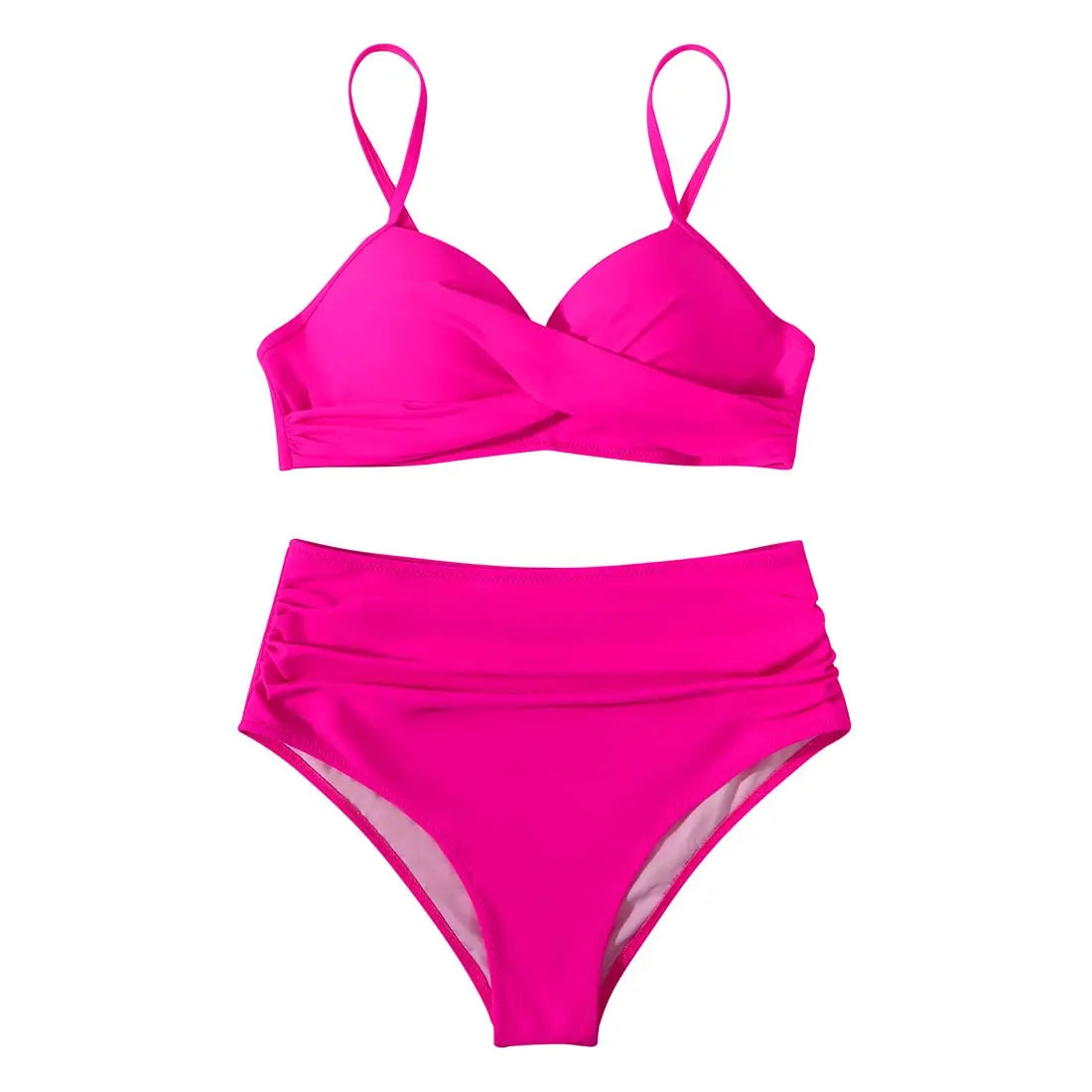 Vintage High Waist Bikinis: Push Up Schwimmbekleidung Bedruckt - Frauen Schwimmanzug Damen Strandmode Sommer Bademode Retro-Charme