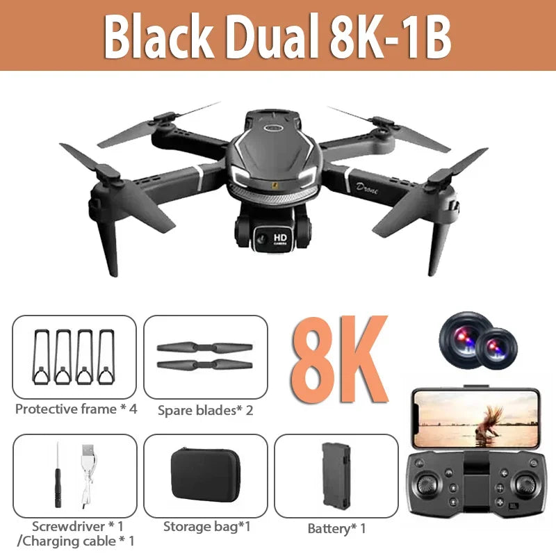 Original V88 Drohne 8K 5G GPS Profi-HD-Luftbildfotografie Ferngesteuertes Flugzeug HD-Dual-Kamera-Quadcopter-Spielzeug-UAV