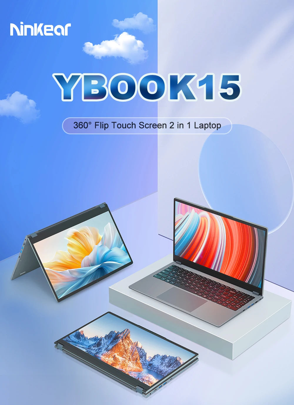 Ninkear YBOOK15 2in1 - Ryzen3200U,16GB/512GB,35x23x2.3cm