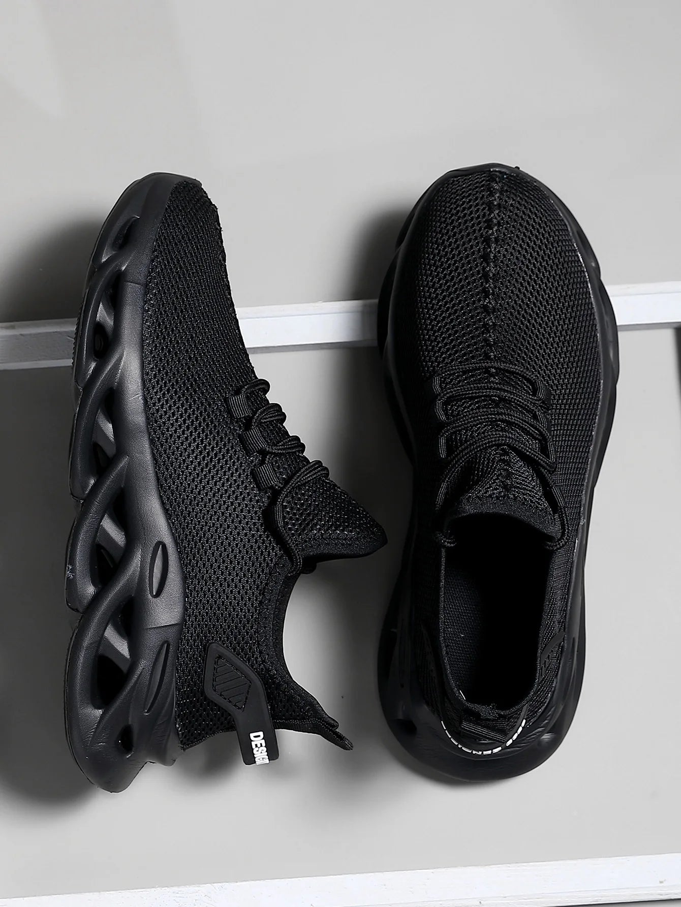 Herren-Laufschuhe 2025: EALSQN Männer Sport Laufen Schwarz Jogging Schuhe Lässige Sneaker Braun Outdoor Atmungsaktiv Mesh Frauen Leicht Stoßdämpfung Schwarz Tennis Kollektion