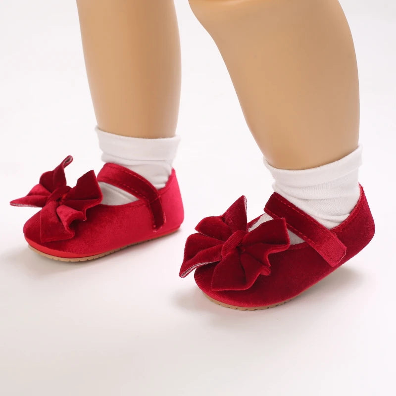 Baby-Prinzessinnen-Schuhe 2025: Flanell Spring-Autumn - First Walker Collection