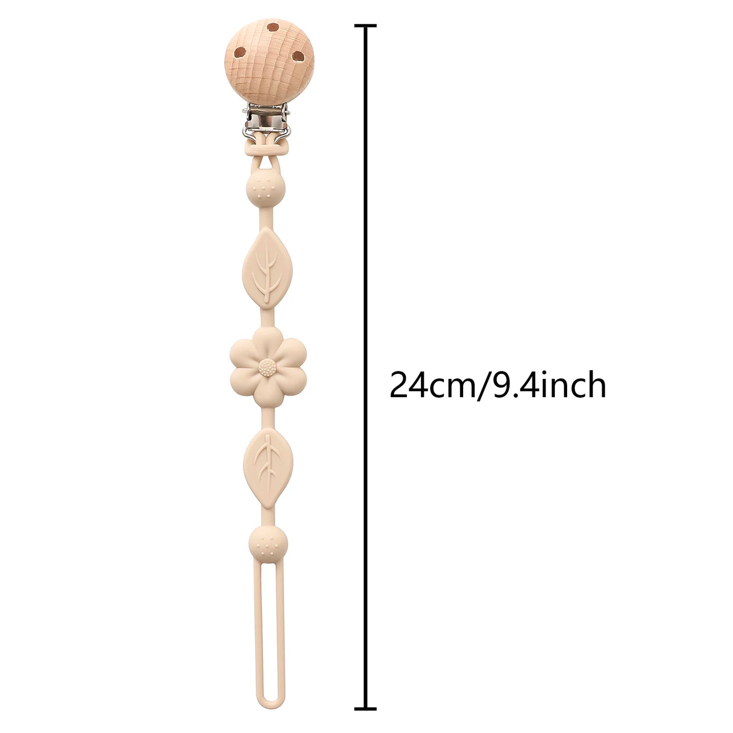 Choice AN-6-1 Silikon Schnullerclip Blume - Verstellbar