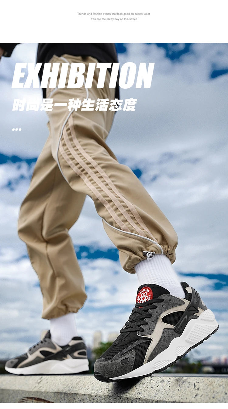 Male Sneakers Men’s Casual Shoes Running Sport Shoes Antislip Tennis Shoes for Men Mesh Breathable Outdoor Fashion Sports Shoes