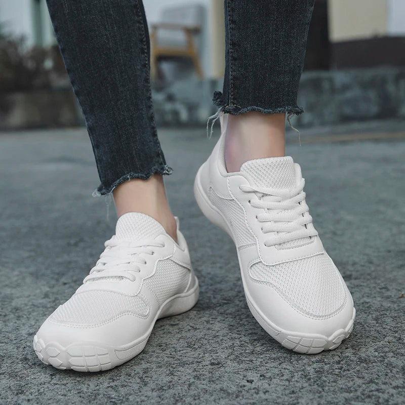 Neu Barfuß Casual Schuhe Für Frauen Leicht Atmungsaktiv Breit Zehen Sneakers Rutschfest Outdoor Walking Flats Loafers Größe 36-42