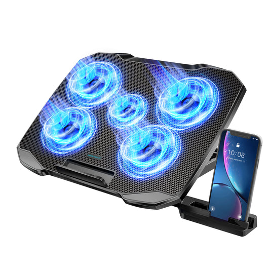 Laptop-Kühler 2025: COOLCOOLD 12-17" 5-Fans - Angle Adjustable Phone Collection