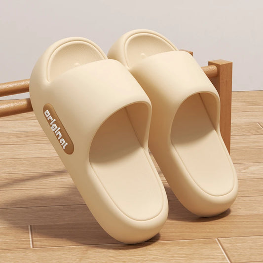 Dick Plattform EVA Hausschuhe für Frauen 2025 Frühling Sommer Rutschfest Strand Flip Flops Frau Komfort Weich Sohle Innen Cloud Hausschuhe