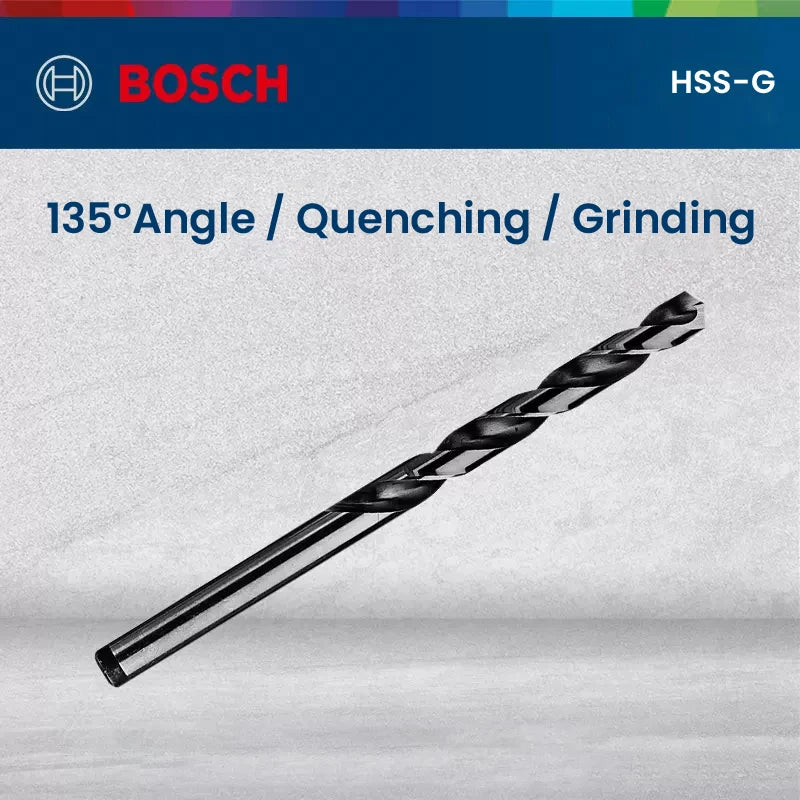 Bosch Metal Drill Bits Hss-G Straight Shank Twist Drill Bit Hole Cutter Power Tools for Metal Alloy Iron Drilling Metalworking