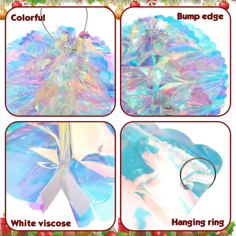 CN Irideszierende Wabenball Deko - Kunststoff 6er Set Größe variabel