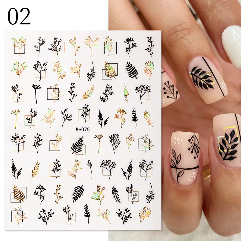 Designs 5D Relief Schmetterling Nagelsticker - 1 St 3D