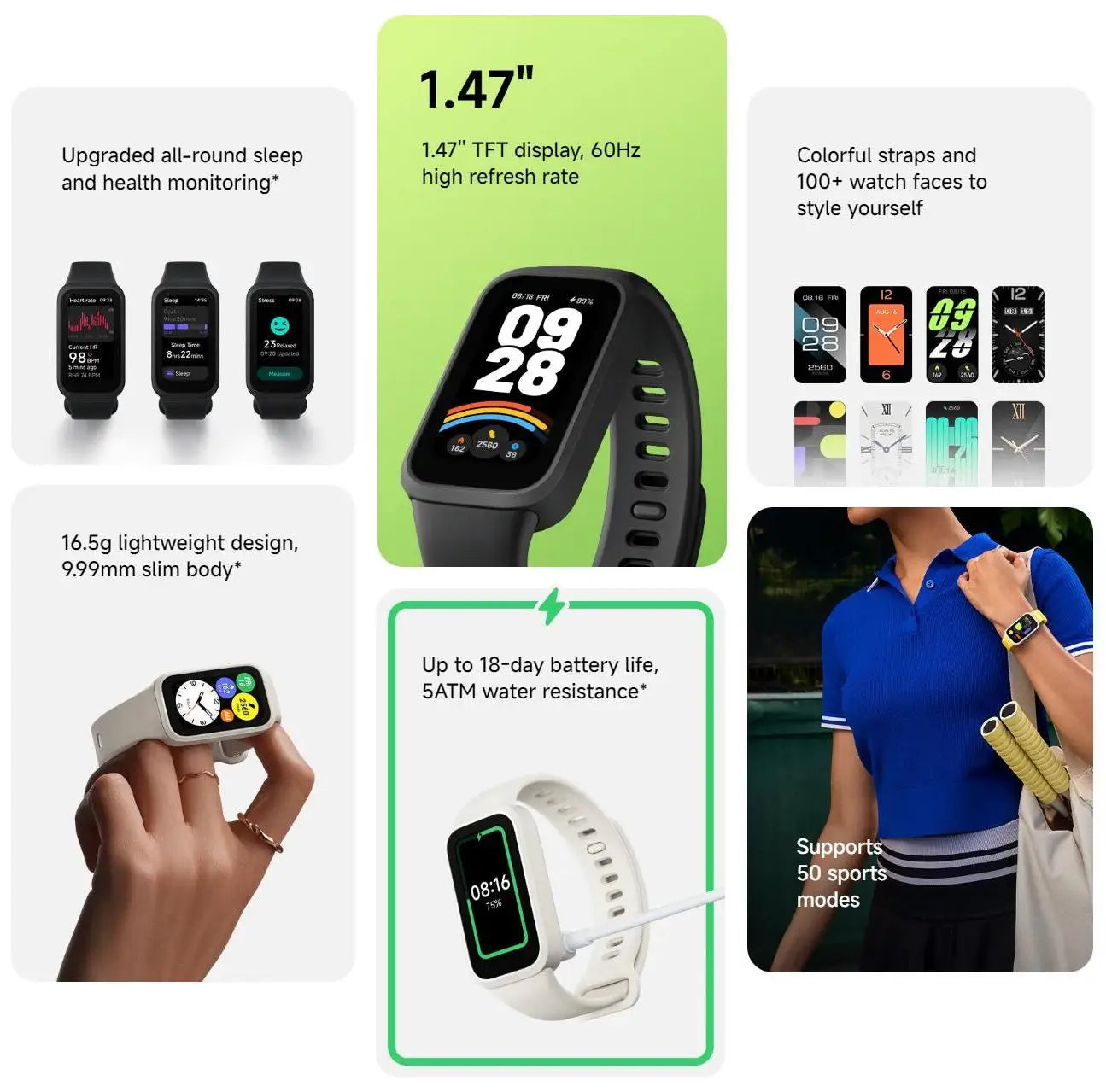 Xiaomi Mi Band 9 Active Smart Armband