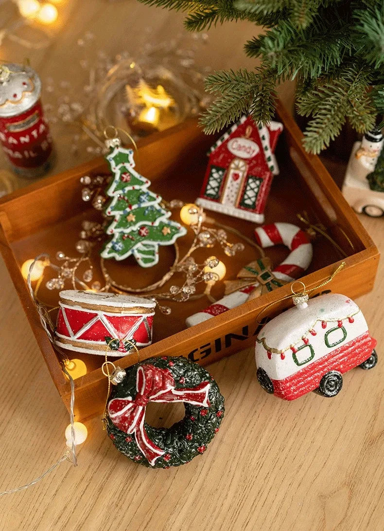 Weihnachtsbaum Anhänger Dekoration 3D Stereo Schneemann Weihnachtsbaum Dekoration Kleiner Anhänger Kranz Weihnachtsdekoration Anhänger