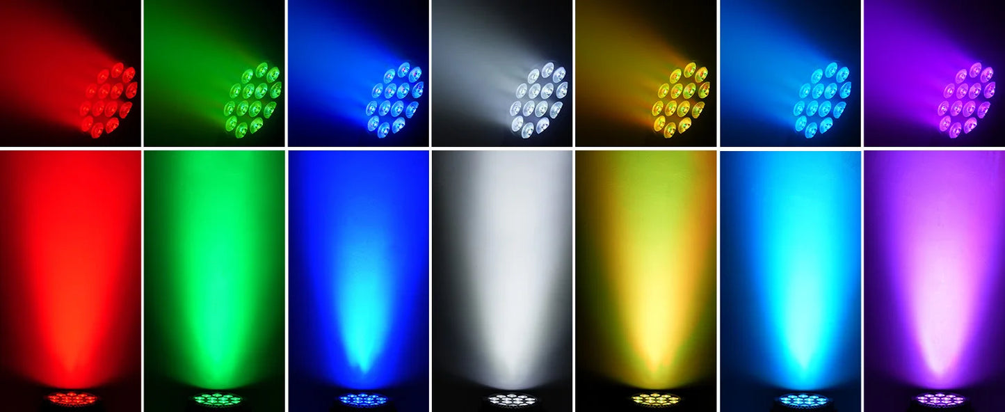 U'King 4PCS 80W Par Light 4in1 RGBW 14 LED Stage Effect Light DMX512 Remote Control Flat Light for KTV DJ Disco Bar Stage Light