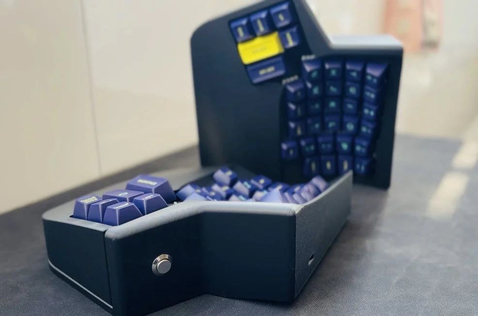 waizowl WK Kinesis Split-Tastatur - 61 Tasten Hot-Swap 2.4G