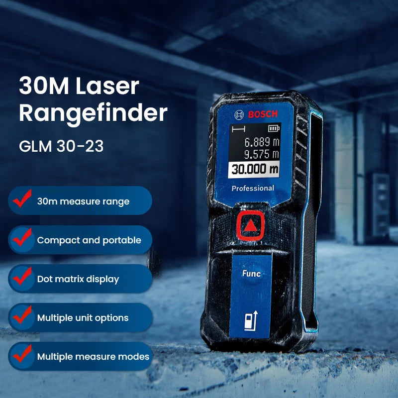 Bosch Laser Entfernungsmesser 30/40/50/100m Distanzmesser Hochpräzision Laser Level Elektronisch Bluetooth Messwerkzeuge GLM 50-27CG