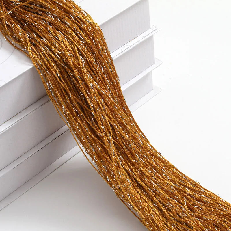 HomeStyle Glitzer-Türschnur - 100x200 cm silber Vorhang