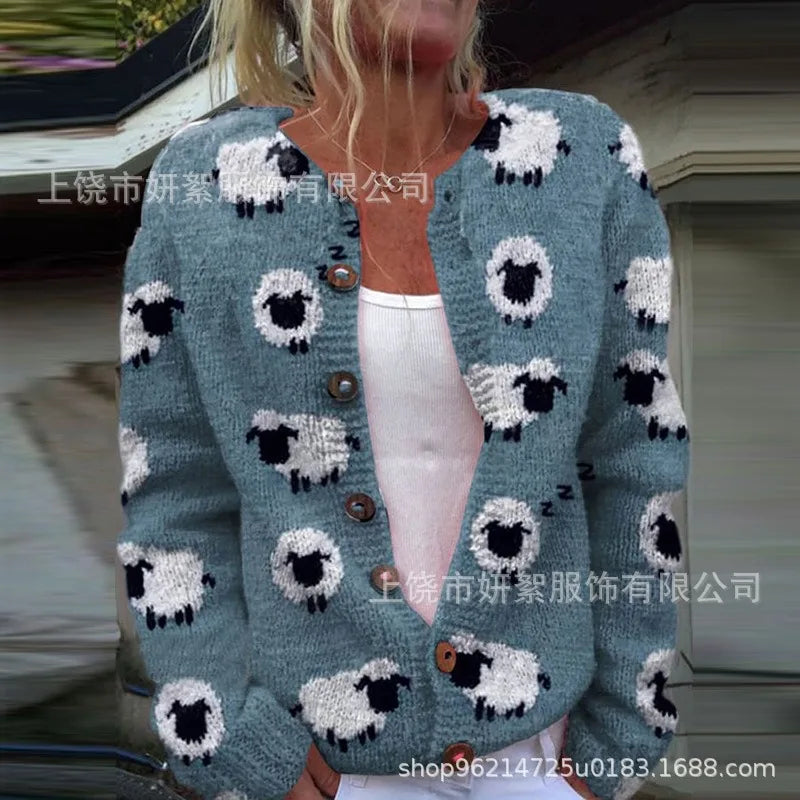 Mira Luna Plüsch-Strickjacke - Feinstrick, Vollarm, Stretch