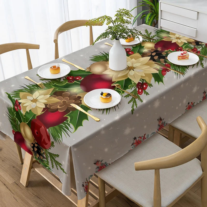 Home Decor Festive Christmas Tablecloth Design Restaurant kitchen tablecloth living room home decoration party decoration