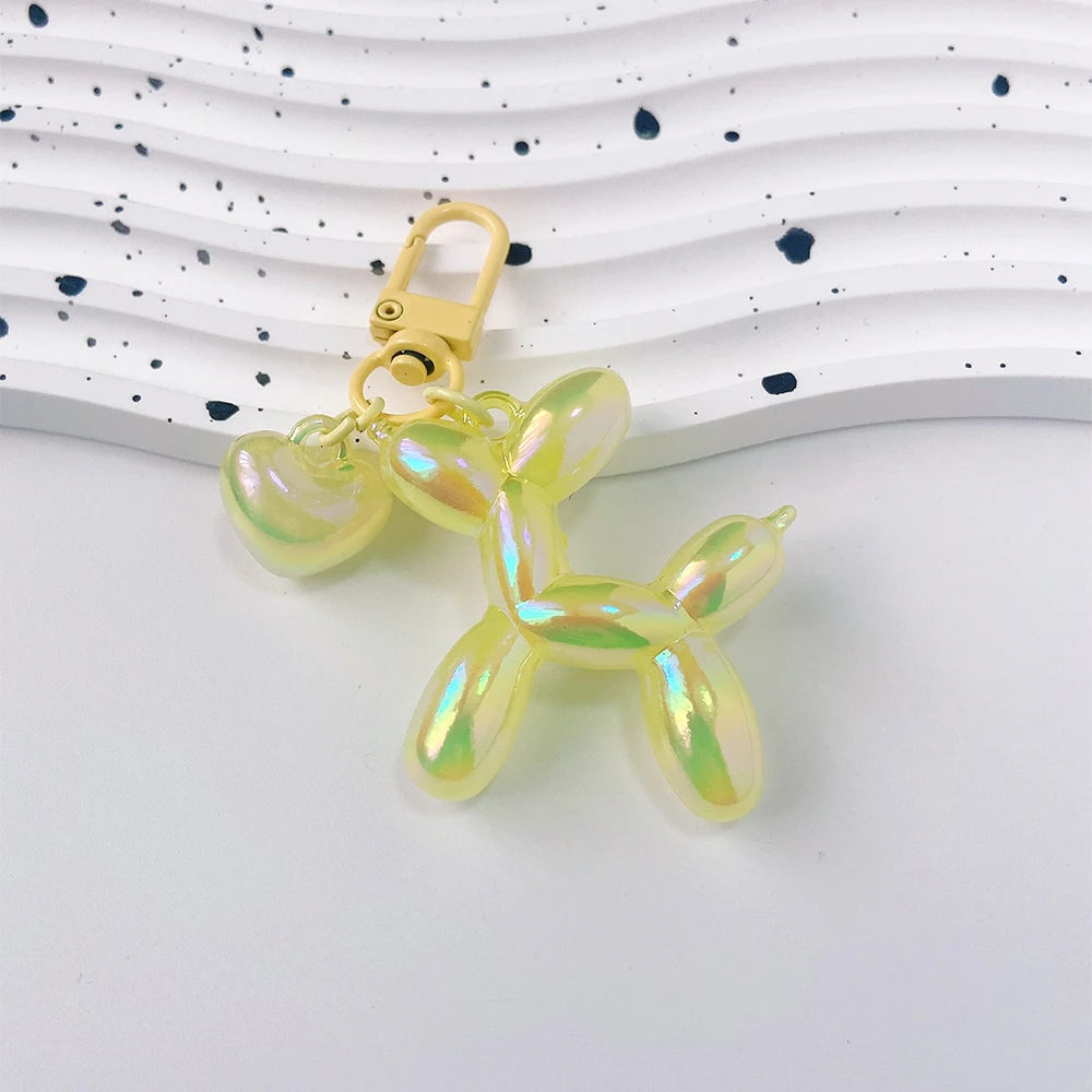 Damen Schlüsselanhänger 2025 - Adorable Balloon Dog Y2k Bag Charms Cute Puppies Acrylic