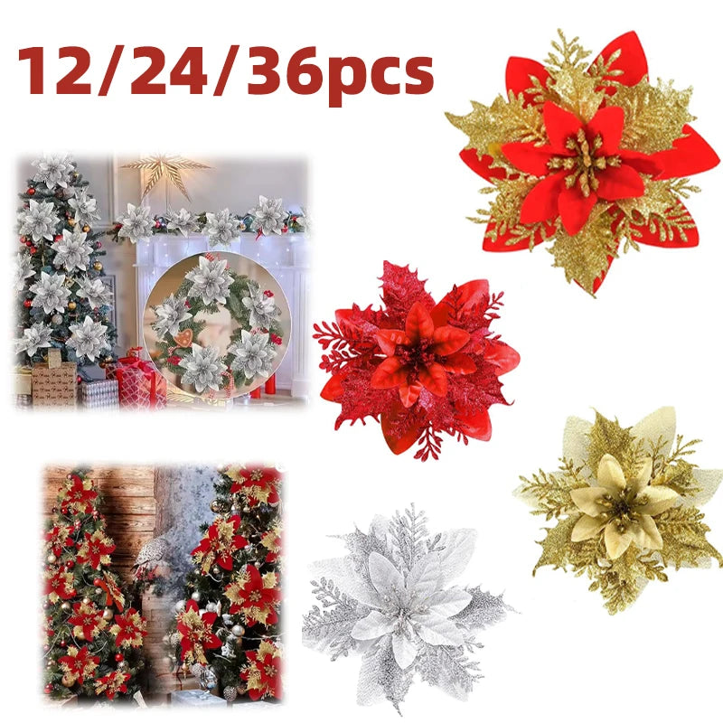 FestivaDecor DekoSet Weihnachtsdeko - 12/24/36 Kunststoff