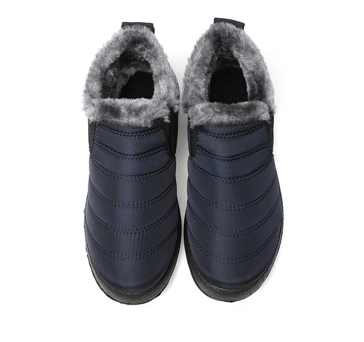 Ghete de iarnă pentru femei HAJINKCN, impermeabile, cu căptușeală - Mărimea 36-41, fără slip, până la gleznă