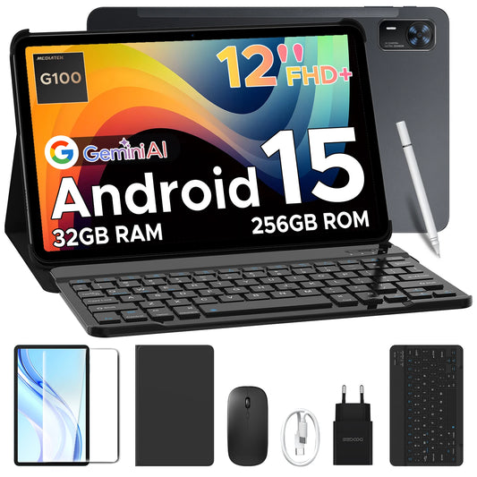 DOOGEE Tab E3 Gemini AI - 12 Zoll Display, 8800mAh Akku, Helio G100