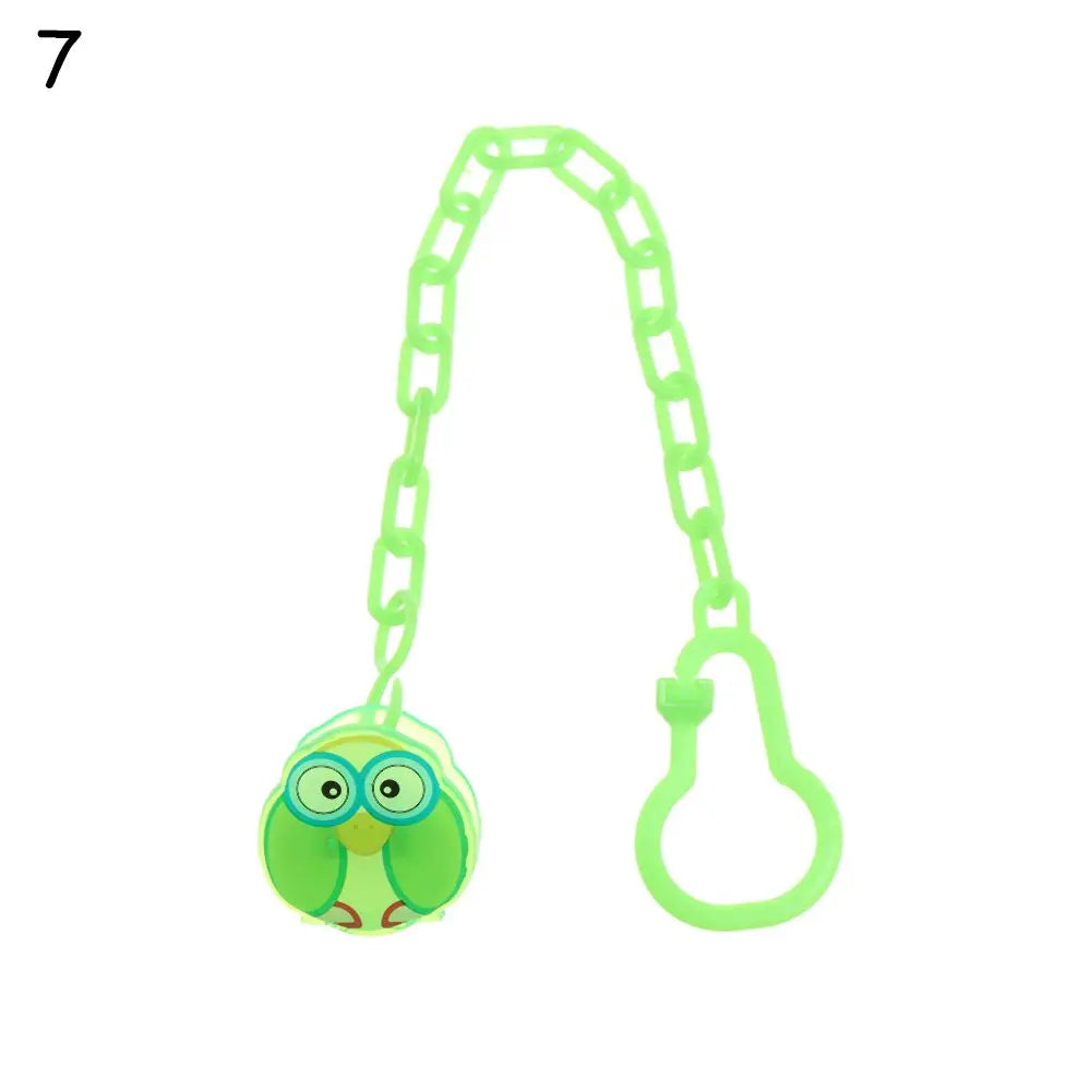 Cartoon Animal Baby Pacifier Clips Baby Pacifier Clip Chain Newborn Dummy Pacifier Chain Clip Holder Baby Pacifier Chain