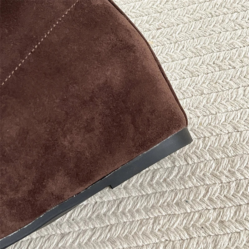 Ghete fără gleznă Ohmmayby ​​​​Slip-On - Mărimi 36-41, Toc 3-5 cm