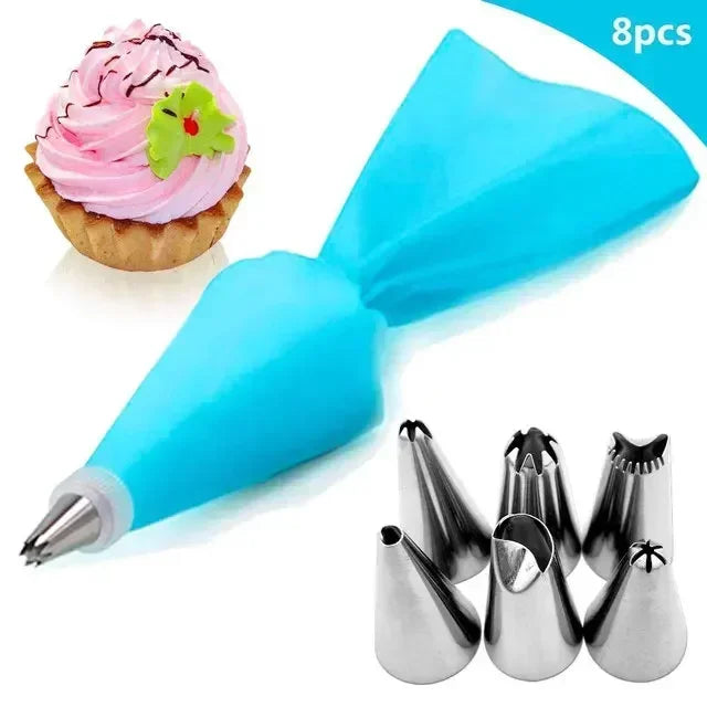 BCMJHWT Spritztüllen Set Silikon - 16 Stück 1 Beutel