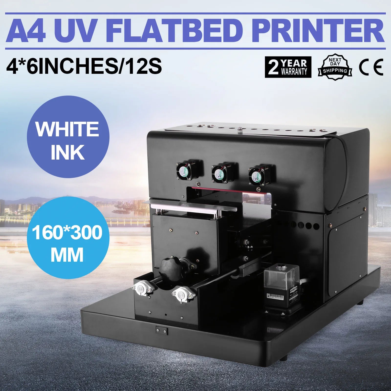 Sihao A4 UV-Drucker Flachbett - Druckfläche A4 Leistung 60W by Golden Bridge Store