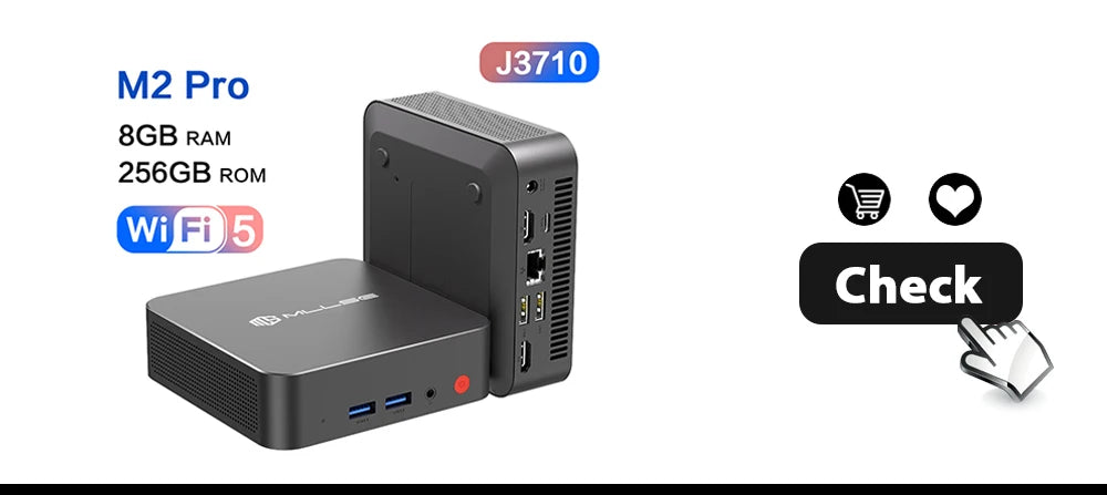 Mini PC compact MLLSE M2 Air - 128 GB ROM, N4000, 6 GB RAM