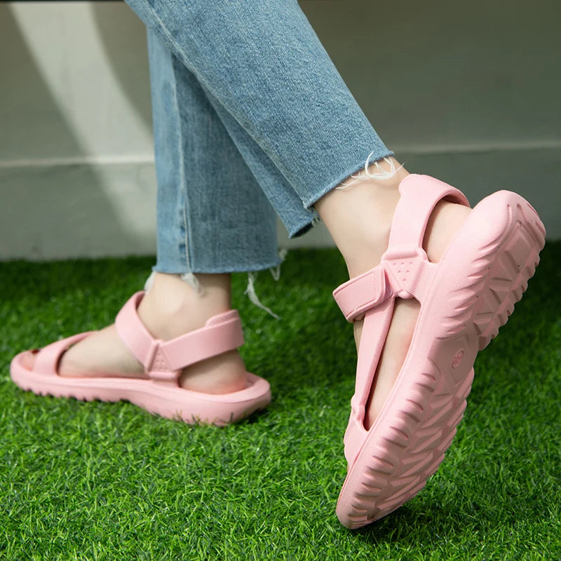 Sommer-Sandalen 2025: Womens Sandals Summer Trend Anti-slip Wear-resistant - Lightweight EVA Flat Sandals Women Outdoor Beach Shoes Collection