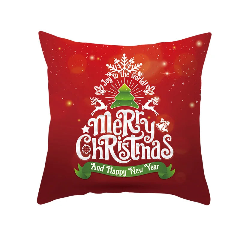 Christmas Pillow Case Christmas Santa Claus Elk Pillow Case Cover Merry Christmas Decorative Pillowcases Party Pillow Case