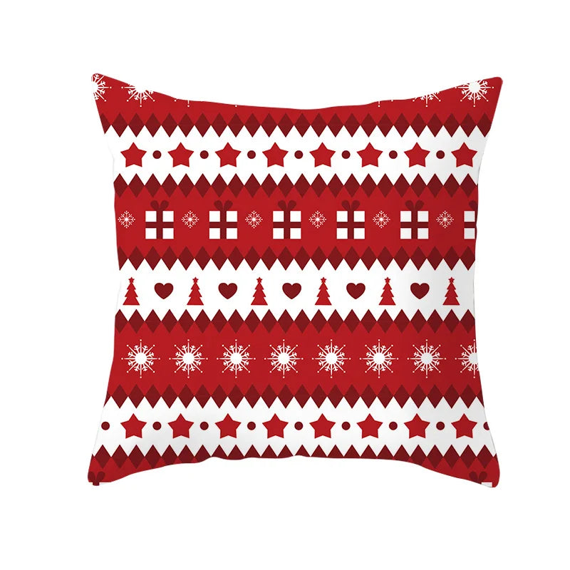 Christmas Pillow Case Christmas Santa Claus Elk Pillow Case Cover Merry Christmas Decorative Pillowcases Party Pillow Case