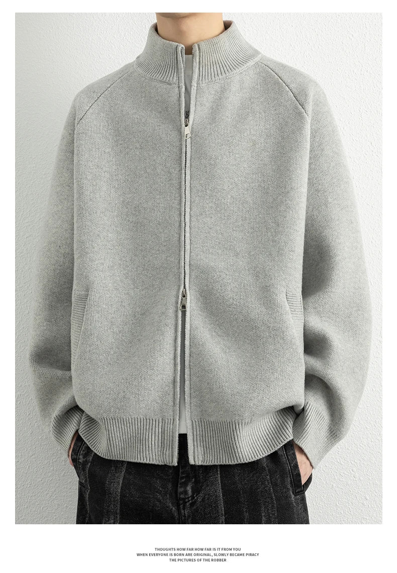 Choice M6001 Strickcardigan Stehkragen - Größe M, Polyamid