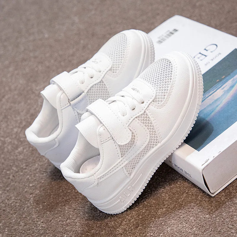 Kleine Weiße Schuhe für Studenten, Weiche Sohlen, Kinder-Brett-Schuhe, Kinder-Schuhe, Rutschfeste Casual-Schuhe für Jungen und Frauen