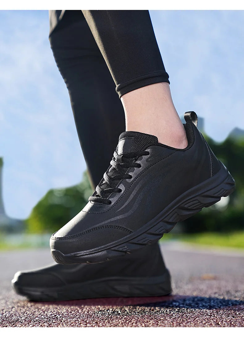 Sneakers Men Summer Trendy Light Weight Fashion Sport Footwear Boys Winter Running Mens Casual Shoes Walking Shoes All Black