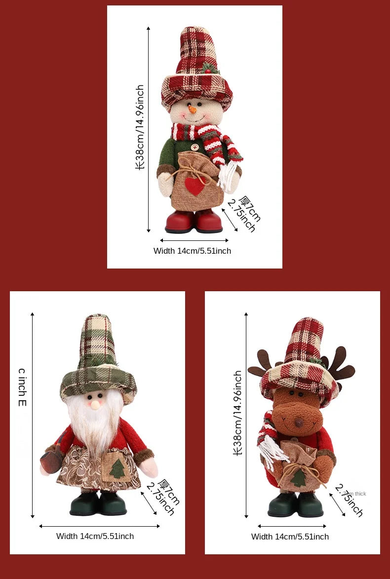 FestArt Dekofiguren Leinen Hochhut - Kapazität 2 Figuren, Größe 18 cm