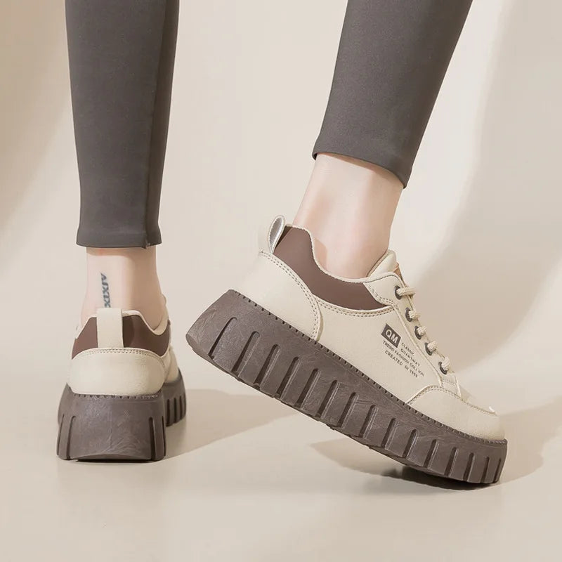 CEENIU TG00352 Plateau Sneaker Komfort - 5cm Absatz, PU
