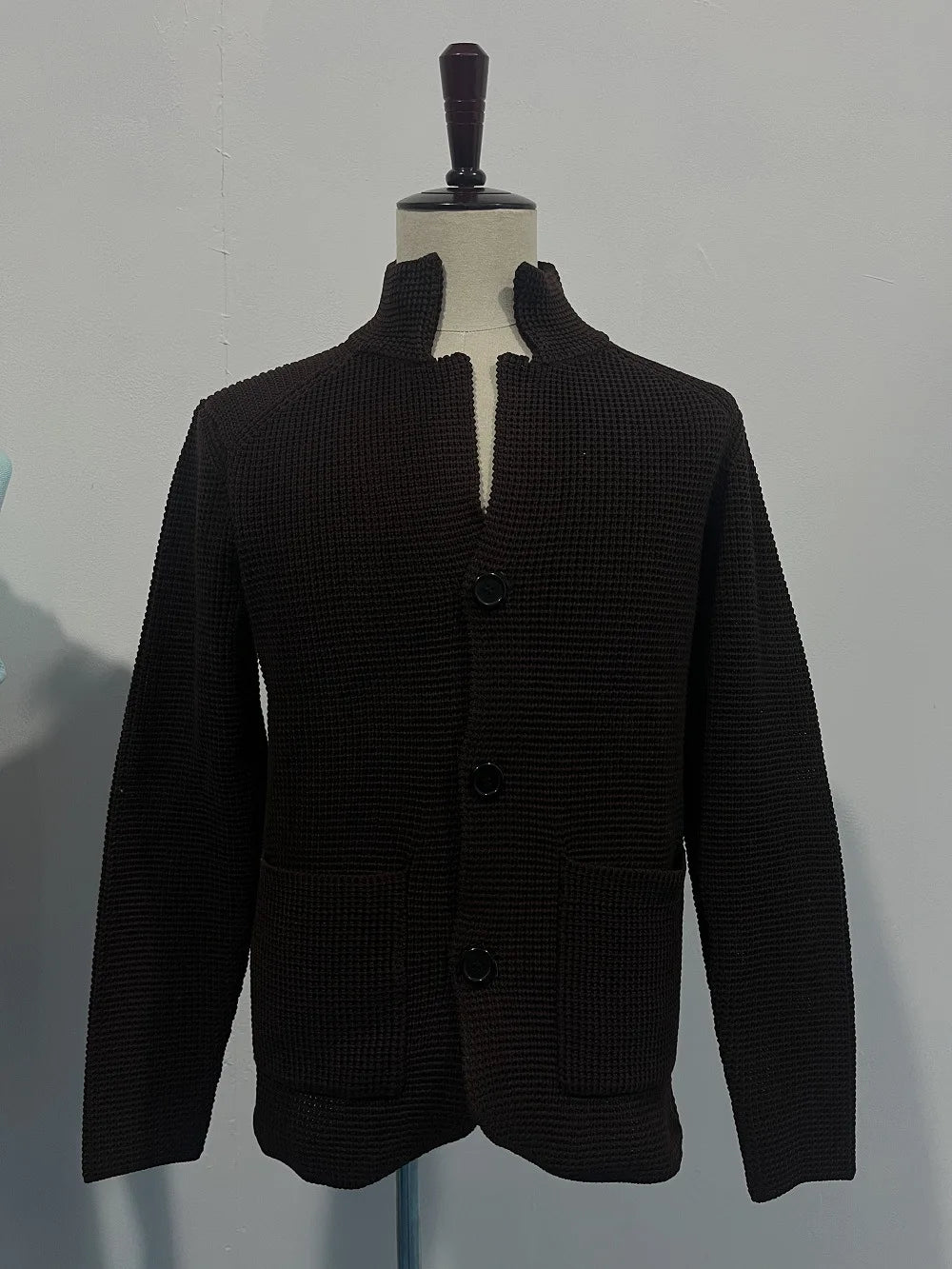 mandylandy Cardigan Stehkragen Slim Fit - Größe M Polyester