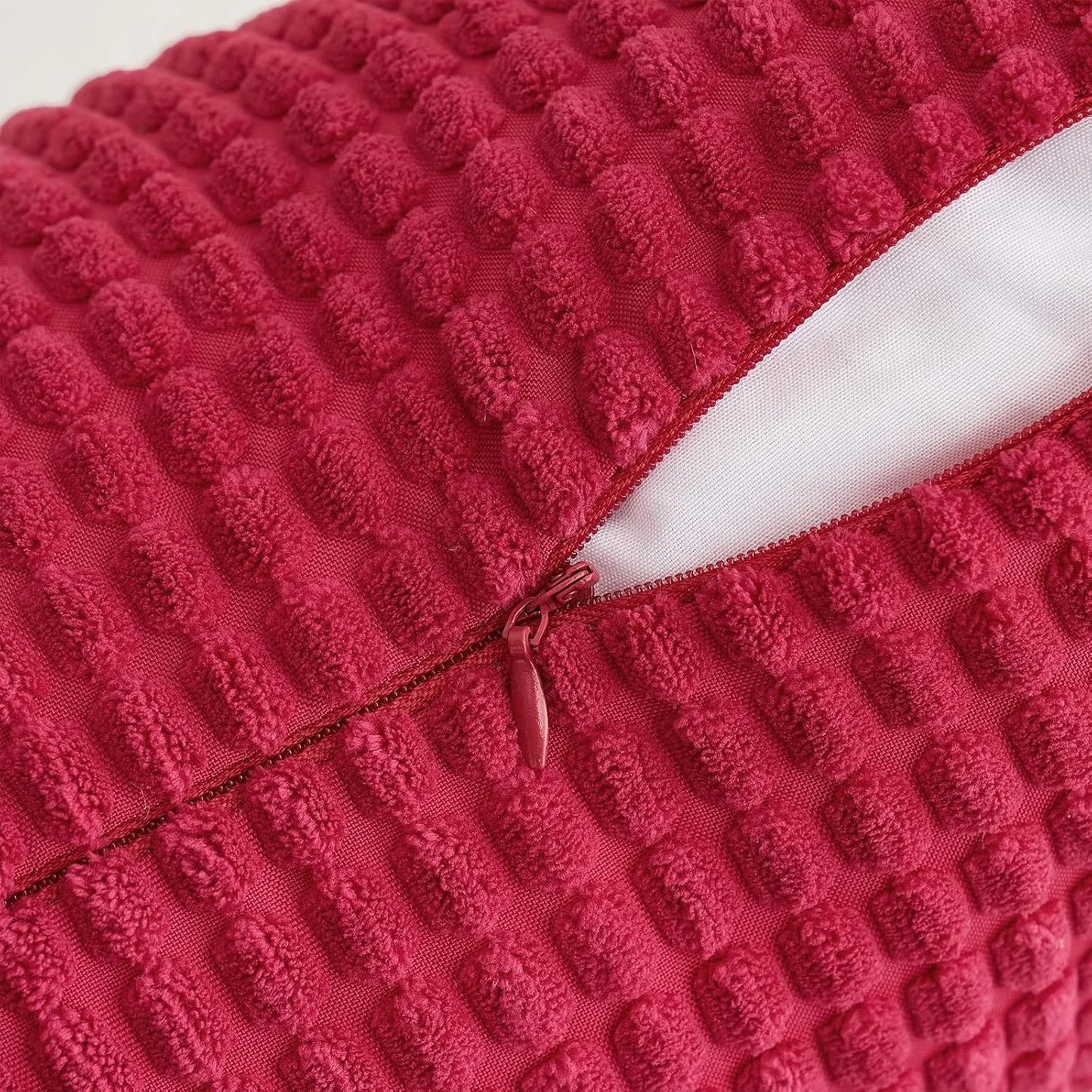 Christmas Red Throw Pillow Covers Decorative Christmas Pillow Covers Soft Corduroy Lumbar Pillow Covers, Cushion Case Home Decor