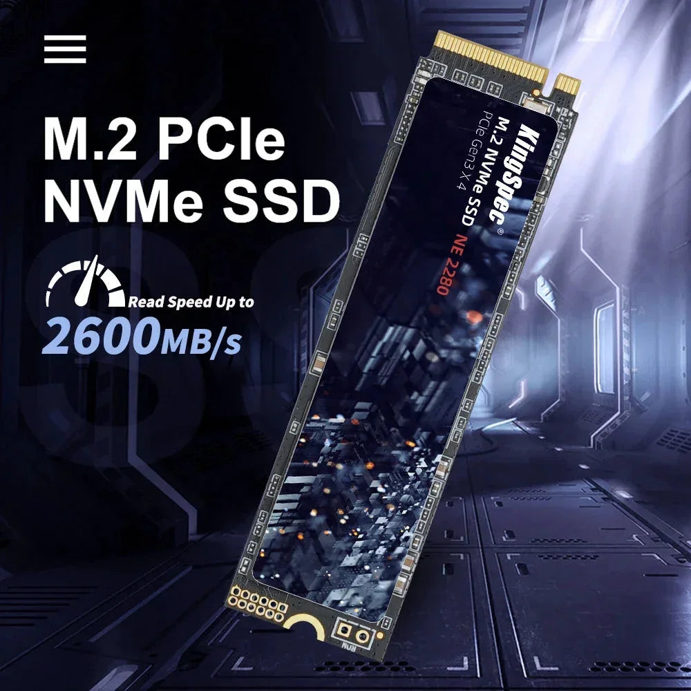 KingSpec M.2 SSD 120GB 256GB 512GB 1TB 2TB Festplatte M2 NVMe PCIe SSD Interne Festplatte für Laptop Desktop MSI - Golden Bridge Store