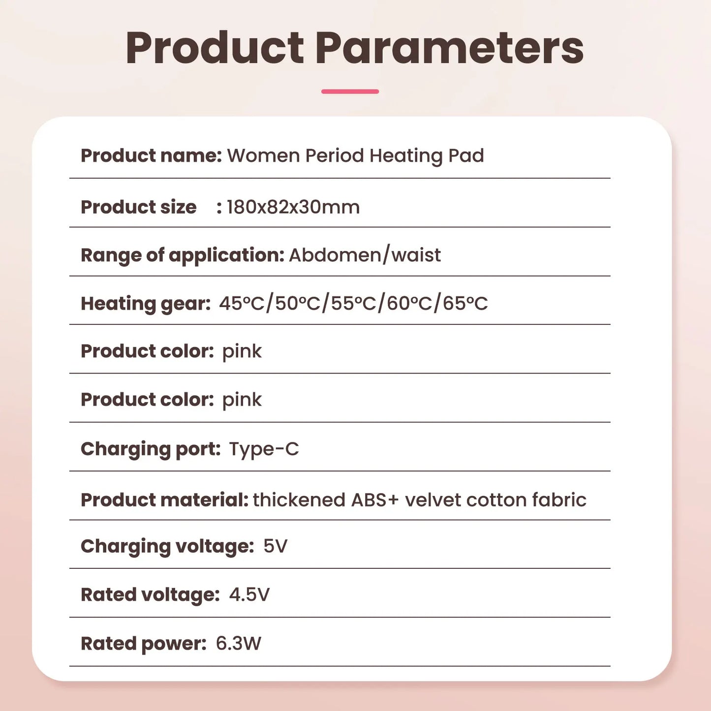 Menstrual Uterine Warm Belt For Women Belly Pain Relief USB 5 Gear Electric Heating Pad Vibration Abdomen Waist Massager